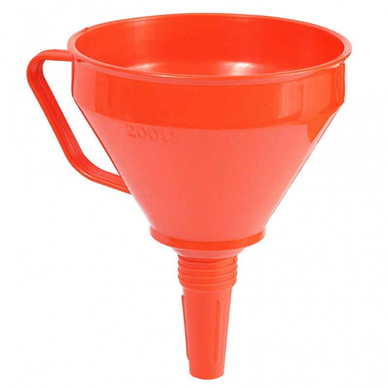 FUNNEL PLASTIC W/ REMOVABLE FILTER 6-1/2