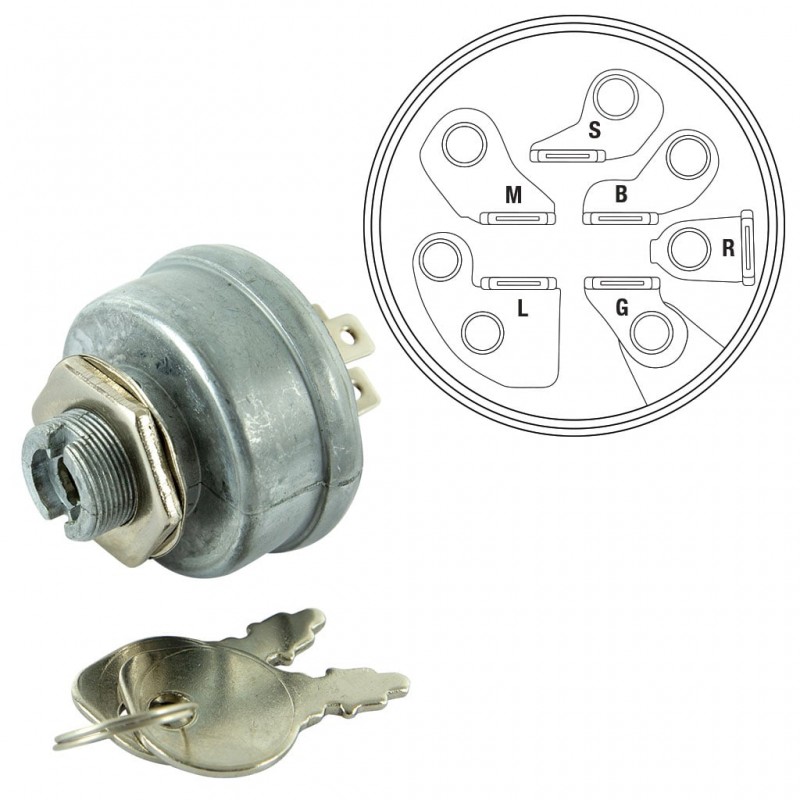 IGNITION SWITCH SUITS SELECTED BRIGGS & STRATTON 14HP & 18HP ENGINES