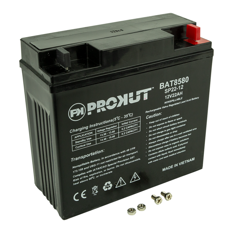 TRACTOR BATTERY MAINTENANCE FREE 200CCA 22AH 181 X 76 X 167MM
